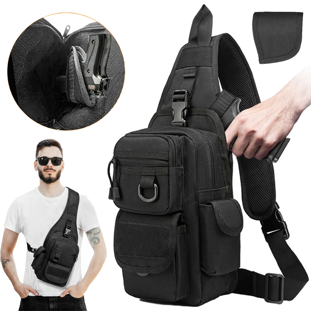 Edc Concealed Carry Backpack - Bolsa Tática para Pistola, Bolsa de