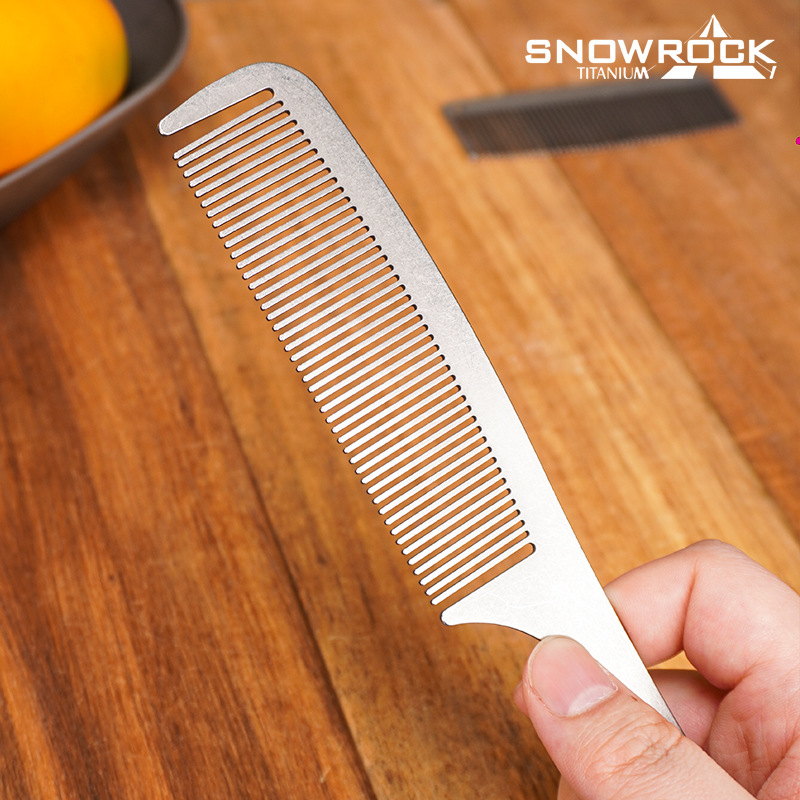 Pente de Cabelo e Barba SNOWRO - Comb Pocket Titanium avaliação e preço