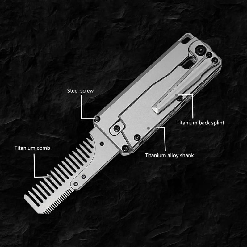 Liga de titânio dobrável pente - Comb Pocket Titanium avaliação e preço