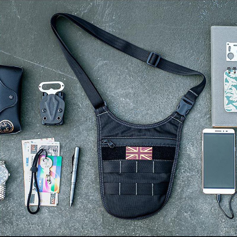 Axilas tático bolsa de ombro c - Edc Concealed Carry avaliação e preço