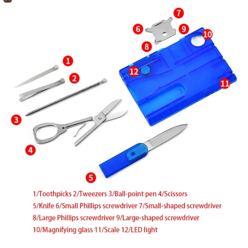 12 em 1 bolso cartão de crédit - Multitool Credit Card avaliação e preço
