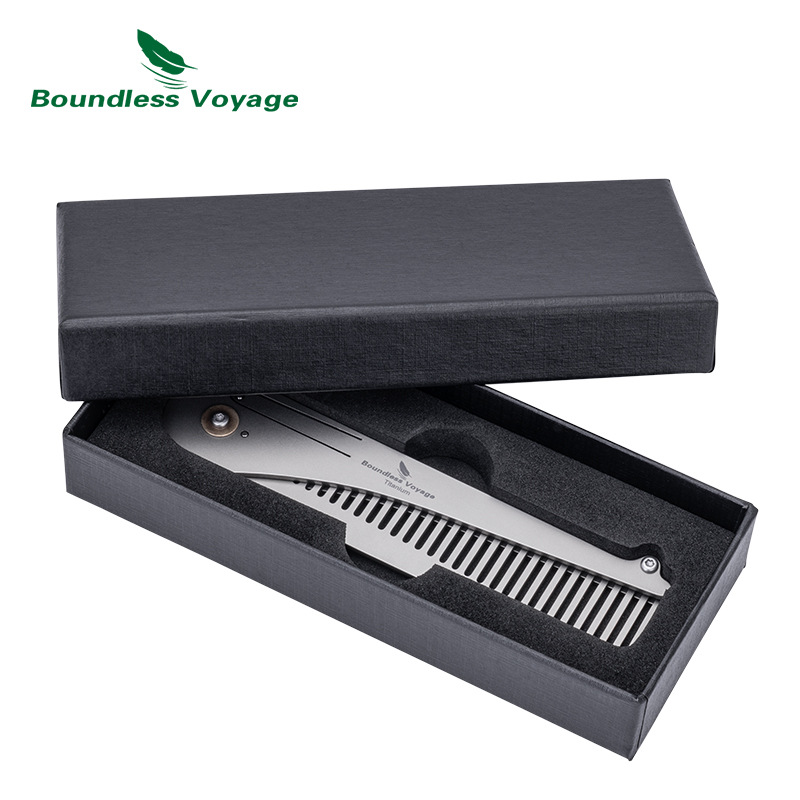 Pente dobrável de titânio Boun - Comb Pocket Titanium avaliação e preço